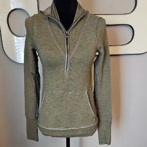 FP Movement Olive Green Women's Zip-Up Hoodie